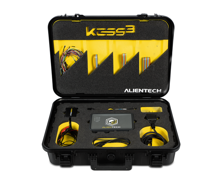 KESS3 and its accessories store in the Case.
