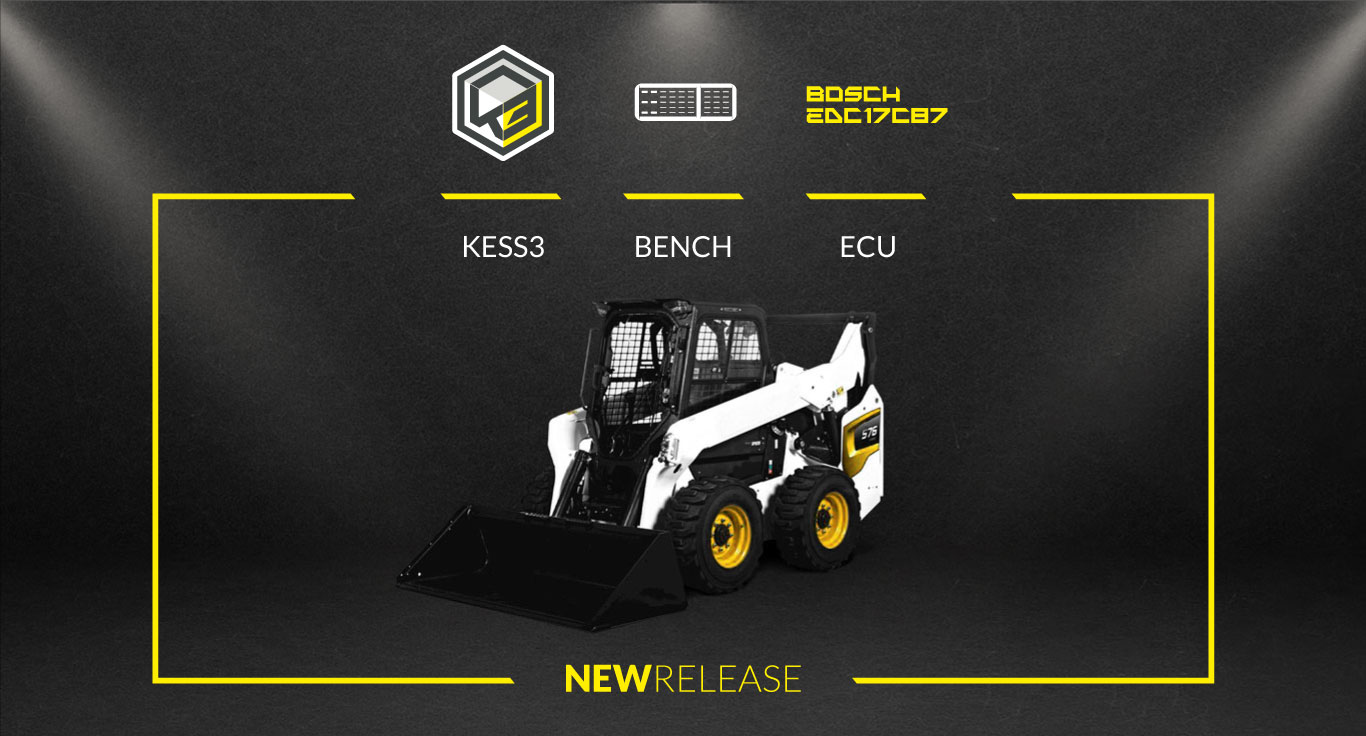 Reprogram Bobcat S76 with Bosch EDC17C87 control unit and JCB Backhoe