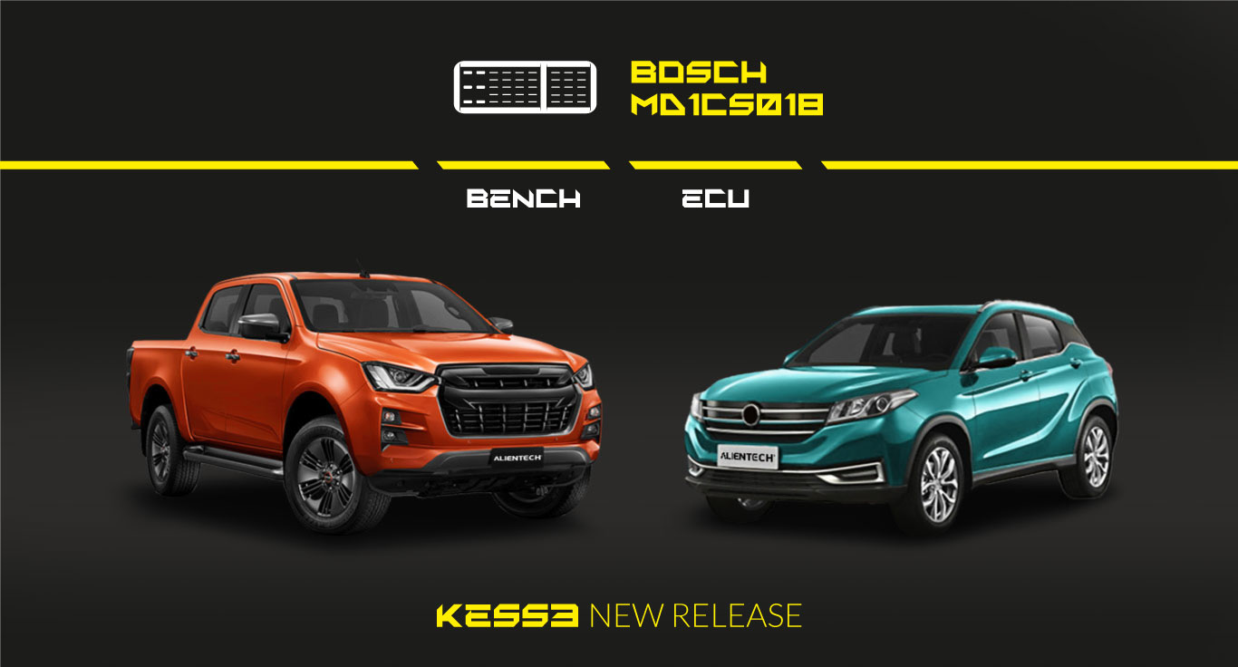 Work on bench on dozens of new supported vehicles with Bosch ECUs ...