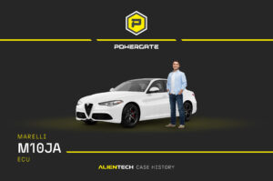 Powergate Case History | Alfa Romeo Giulia 2.0 TB 200hp: from stock to over 300hp, with complete engine and transmission management.